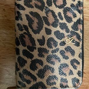 Victoria's Secret Leopard Print Wallet - Black and Brown
